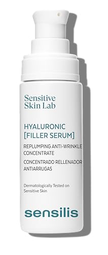 Sensilis Hyaluronic Filler Serum Facial Concentrado Rellenador Antiarrugas, Hidratante, Con Ácido Hialurónico, Para Todo Tipo de Piel, Piel Sensible - 30 Ml