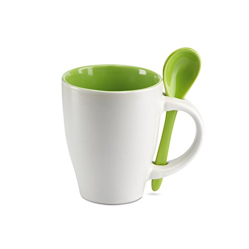 PromotionGift Mug avec Petite cuillere, Vert Cover