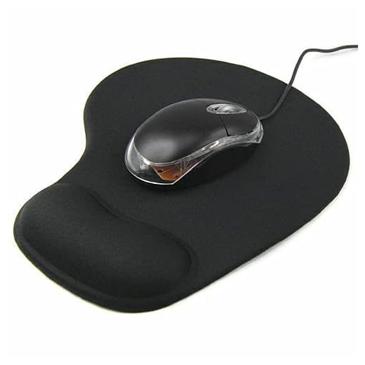 Svart musmatta handledsstöd gel anti-glid matta dyna med skum handledsstöd dator dator och laptop stöd