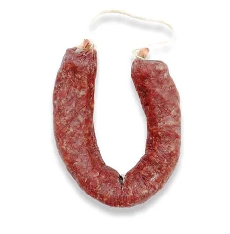 Corsevilla - Salchichón de bellota ibérico - Gourmet - Iberico - Iberico de Bellota - Embutido Ibierco - Sin Gluten - Sin Lactosa - Herradura (400 gramos aprox.)