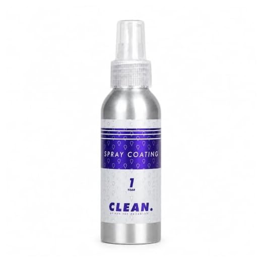 CLEAN. 1 Year Ceramic Spray Coating – Long-Lasting Ceramic Spray Protection – High Gloss Hydrophobic Finish for Automotive Paint Glass Wheels Exterior Surfaces 3oz