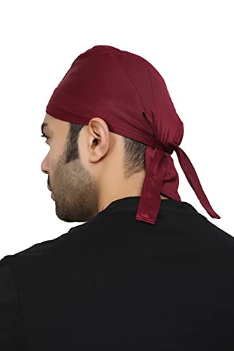 BISMAADH Ultimate High Performance Polyester Evaporate Beanie Cooling Running Doorag Chemo Helmet Liner Pirate Skull Headwrap Cap 2