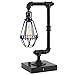 【Upgrade】FAGUANGAO 𝙄𝙣𝙙𝙪𝙨𝙩𝙧𝙞𝙖𝙡 Table Lamp,𝙎𝙩𝙚𝙖𝙢𝙥𝙪𝙣𝙠 Knob Control Stepless Dimmable Edison Pipe Desk Lamp with USB A+C Ports,Bedside Lamp for Bedroom,Office,Living Room(Bulb Included)