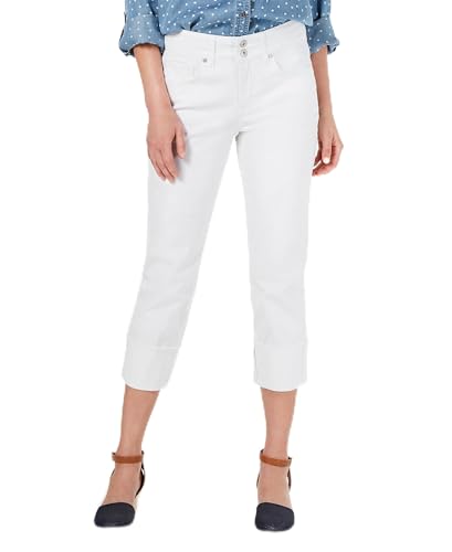 Style & Co. Women's Petite High Rise Cuffed Capris