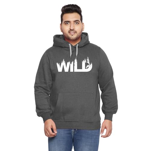 Image of West Gate Clothing Plus Size 100% Cotton Men's Hoodie | Casual Mens Hoodies Suitable for Trip and Gym | 3XL,4XL,5XL Size Hoodie's /Sweatshirt | Wild Printed Hood