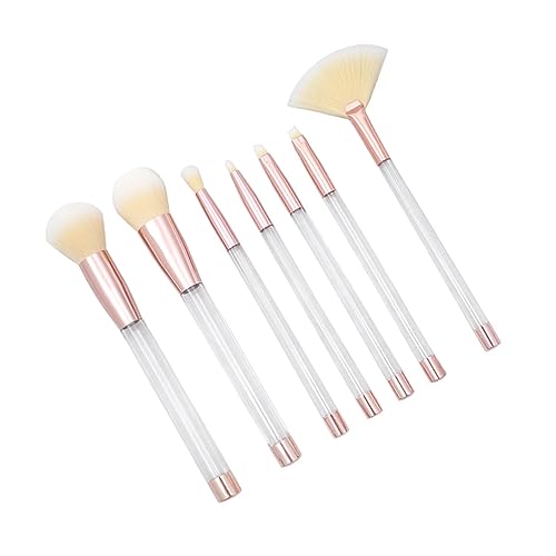 MUSISALY 7個 女性用メイクブラシ 化粧用ブラシ メイク用ブレンディングブラシ チークブラシ マットパウダー メイクブラシキット 化粧品キット アイシャドウブラシ パウダーブラシ 化粧道具