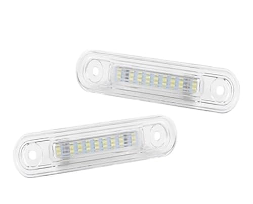 Evite multas con la luz de matrícula para automóvil blanca antierror