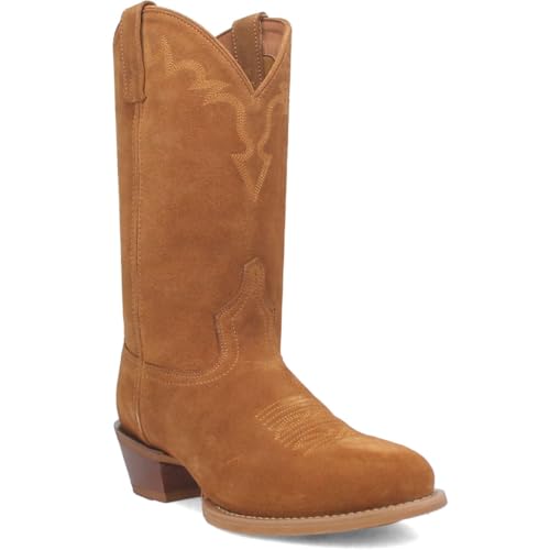 Image of Laredo Mens Larkin Round Toe Pull On Casual Boots Mid Calf - Brown