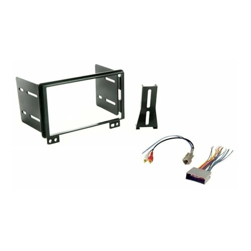 KHFAXTYK Stereo Cd DVD Player Dash Install Mounting Trim Kit + Wire Harness for Aviator 04-05 for Expedition 03-06 for Explorer 04-05 for Mountaineer 04-05 for Mustang 04 for Navigator 03-06