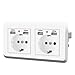 ARCELI Doppelt Steckdose mit USB Unterputz Steckdosen, usb steckdose unterputz, USB Steckdose Max. 5V / 2.1A Wandsteckdose AC220-250V mit 4 USB+2 AC Steckdose, für tablet handy haushaltsgeräte tablet günstig Kaufen-ARCELI Doppelt Steckdose mit USB Unterputz Steckdosen, usb steckdose unterputz, USB Steckdose Max. 5V / 2.1A Wandsteckdose AC220-250V mit 4 USB+2 AC Steckdose, für tablet handy haushaltsgeräte