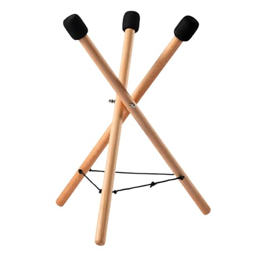 YOOODONNN Handpan Drum Stand,Adjustable Solid Wood Tripod Stand - Universal Holder for 12-22 Inch Handpan Drum & Tongue Drum, Extendable Snare Bracket