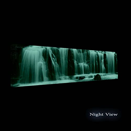 Startonight Canvas Wall Art Waterfall - Water Framed 16 X 48 Inches #TOP1