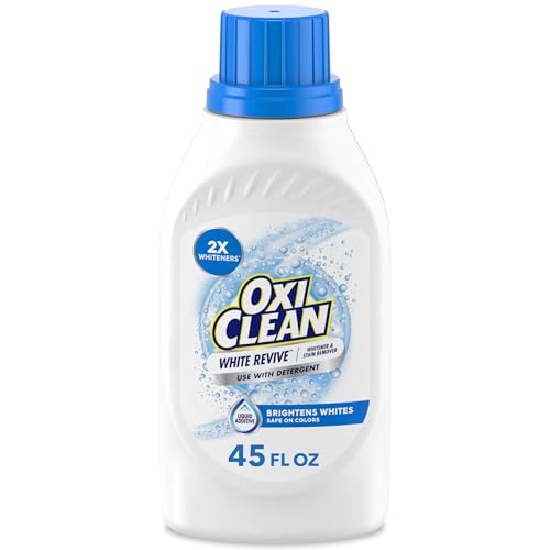 OxiClean White Revive Whitener & Stain Remover Liquid Additive, Water-Activated