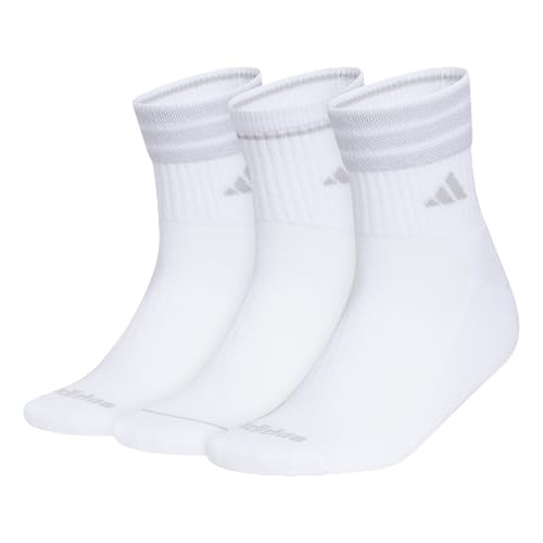 Image of adidas Cushioned Sport High Quarter Socks 3-Pairs Durable & Comfortable