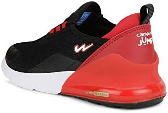 Campus Kids Milo Running Shoes, BLK/RED 