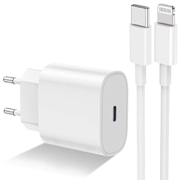 Caricatore iPhone 13 12 14 11 Apple Originale Certificato MFi, 20W Caricatore Rapido PD Power Delivery, Caricabatterie USB C Lightning Cavo 2M per iPhone Pro Max Mini XS XR SE iPad