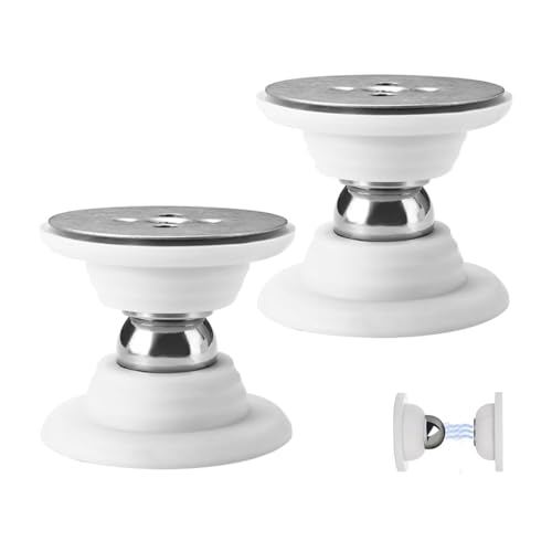 Wzhtuzi Fermaporta magnetico, 2 pezzi, per esterni, senza necessità di trapano, con colla forte e viti, fermaporta per camper, rimorchi, scomparti per barca, carico bianco