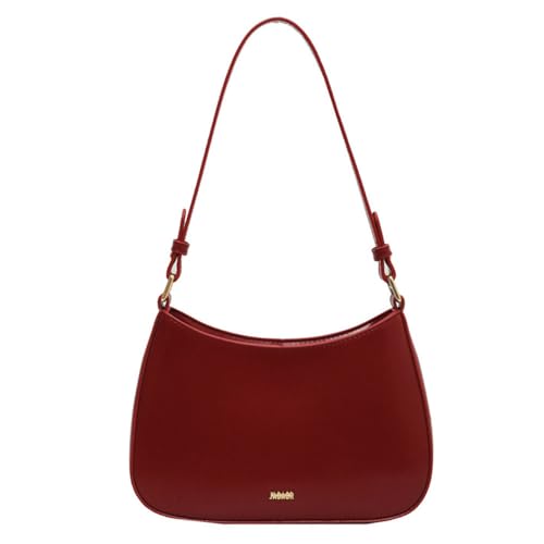 Imagen de YingStar Bolso de Hombro Pequeño Piel Bolso de Mano Fiesta Boda Ceremonia Bolso Móvil Bolsito Cuero Bandolera Pequeña Bolsa Verano Rojo Bolsos Cartera Regalo