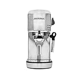 Gastroback 42716 Design Espresso Piccolo, Espressomaschine mit Milchaufschäumdüse, 19 bar Pumpendruck, schnelles Aufheizen (40 Sekunden), Edelstahl, 1.4 liters