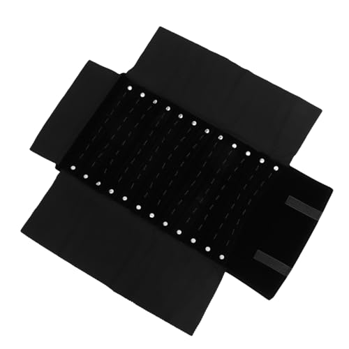 SOESFOUFU Travel Jewelry Organizer Roll Bag Multifunctional Jewelry Storage for Necklaces Bracelets Accessories for Travel Daily Use Portable Space-saving Design