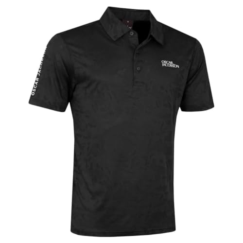 Oscar Jacobson Mens Fairmile Polo Shirt - Black - L