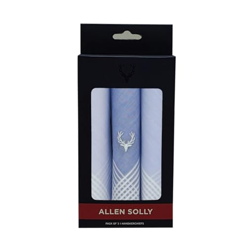 Allen Solly Men's Cotton Pastel Multicolour Handkerchief- Pack of 3