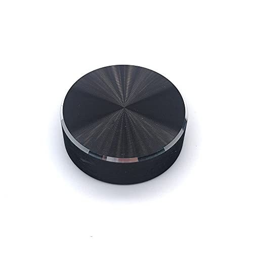 WHHHuan 1pc 30 * 1 0mm Aleación de Aluminio Potenciómetro Mando Caper Coder Volumen DE Control Manila DE Audio DE Audio por 6 MM Eje D-Eje Negro Cover
