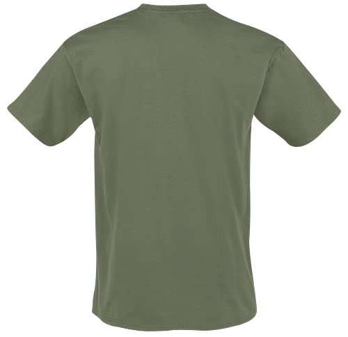 Générique LED Zeppelin Green Symbols Homme T-Shirt Manches Courtes Olive Regular/Coupe Standard - Les Beatles, Paul McCartney, John Lennon, RIngo Starr, George Harrison Générique LED Zeppelin Green Symbols Homme T-Shirt Manches Courtes Olive Regular/Coupe Standard – Image 3
