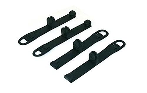 Attaches en caoutchouc BIHR orange pour plaque phare moto enduro anti-vibrations