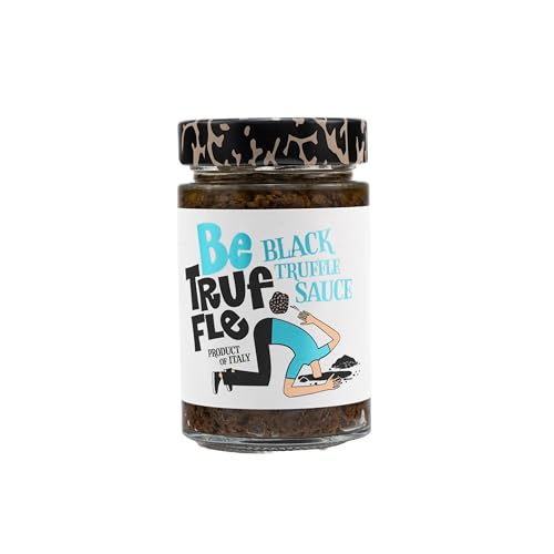 Be Truffle - Salsa de Trufa Negra 180g - Hecha en Italia - Vegana, Sin Gluten, Sin Colesterol