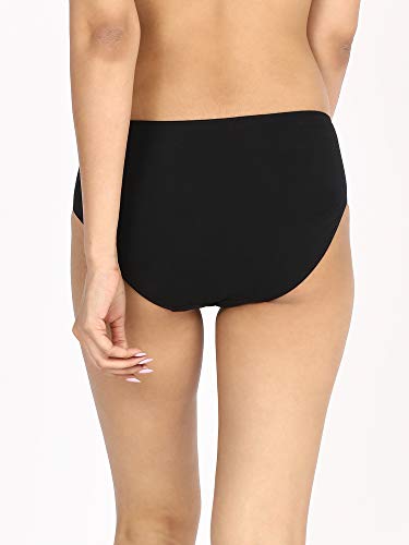 Image of NYKD Women's Cotton Briefs (Pack of 3) (NYP104, Black,Nude
