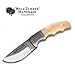 Wild Turkey Handmade Collection Full Tang Bone Handle Fixed Blade Skinner Knife w/Leather Sheath (B)