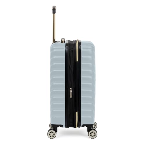 Image of Kenneth Cole REACTION Madison Square Lightweight Hardside Chevron Expandable Spinner Luggage, Slate, 20-Inch Carry On, Kenneth Cole Reaction Women's Madison Square Hardside Chevron Expandable Luggage