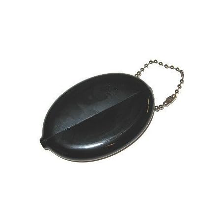 Plastic Squeeze Coin Holder Black