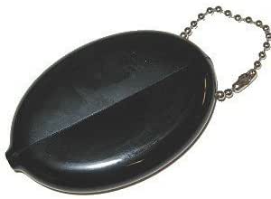 Plastic Squeeze Coin Holder Black