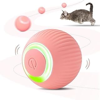 Bola Inteligente Elétrica Pet Interativa Recarregável USB para Gatos e Cachorros Bola que Corre Sozi