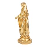 ORFOFE Resin Jungfrau Statue Tischdekoration Resinfigur für Zuhause Büro Andachtsort Deko Detailgetreu Gefertigt Vielseitig Platzierbar Pflegeleicht