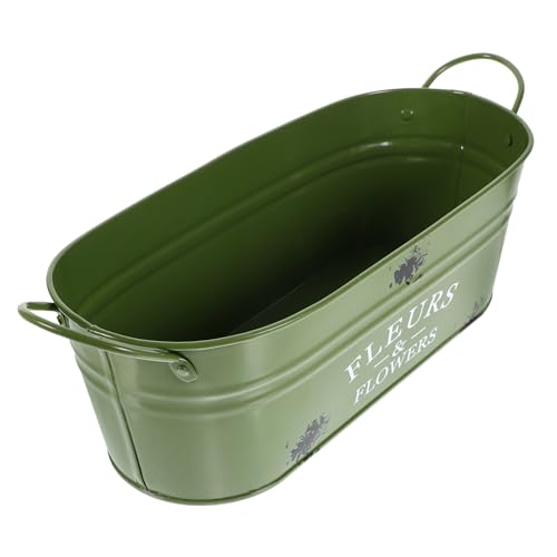 Cubo De Hierro Vintage para Flores Maceta