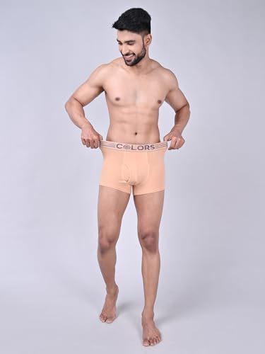 Image of Rupa Colors Solid Trunk for Men, Cotton Blend, Outer Elastic, Regular Fit, Pack of 1