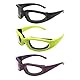 3 Stück Zwiebelschneidegläser, Küchenbrille, Spritzschutzbrille, Küchenhelfer, Kreative Brillenwerkzeuge