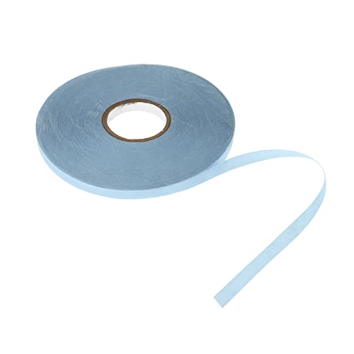 Beavorty 1 Rollo Película de peluca Adhesivo de doble cara cordón extensiones cabello cinta de extensión cinta de pelucas fibra Blue