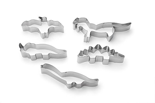 Fox Run Dinosaur Cookie Cutters, 1 X 6 X 2.5 Inches, Metallic #TOP1