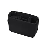 エツミ カメラバッグ バッグインバッグ ソフトクッションボックス フレキシブル M ブラック 【 拡張機能付き 】 VE-7727