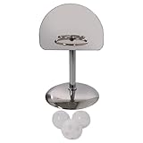 Milisten Spiegelnder Metall Basketballständer als Vogelspielzeug Kleiner Basketballkorb für Papageien Langlebiges Kauspielzeug zur Vogelerziehung im Vogelkäfig