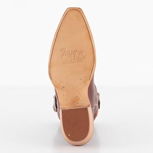 Tony Lama Cognac Areli Derby Booties