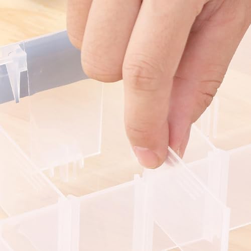 Boîte de rangement loisirs créatifs 2 niveaux à compartiments