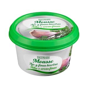 Mousse de queso de vaca con ajo y finas hierbas Hacendado Tarrina 150 g Pack 2