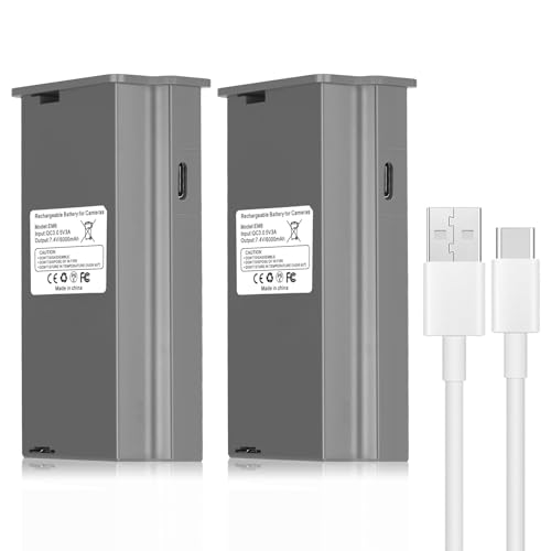 6000mAh Rechargeable Lithium Battery Pack for Reveal Trail Camera - Compatible with X, XB, SK, X Pro, Pro 3.0, X Gen 2.0/3.0 Hunting Accessories (2-Pa