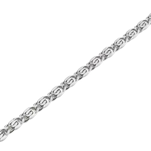 Image of THE MEN THING Chain for Men, Luxury Pure Titanium Steel Chain | Silver Stainless Steel Chain | Necklace Jewellery for Men & Boys
