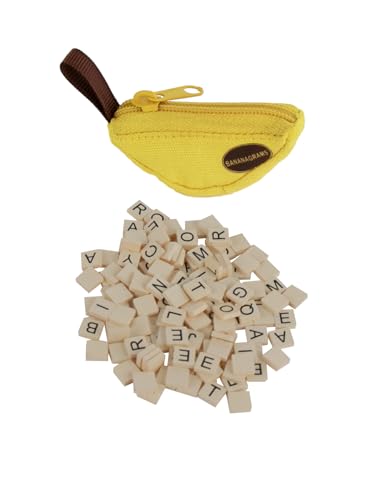 Worlds Smallest Bananagrams - Family Word Game - Includes: 1 Banana Pouch, 144 Tiles. Recommended for Ages 8 and up - Image 2